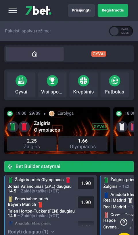 7bet mobilioji versija